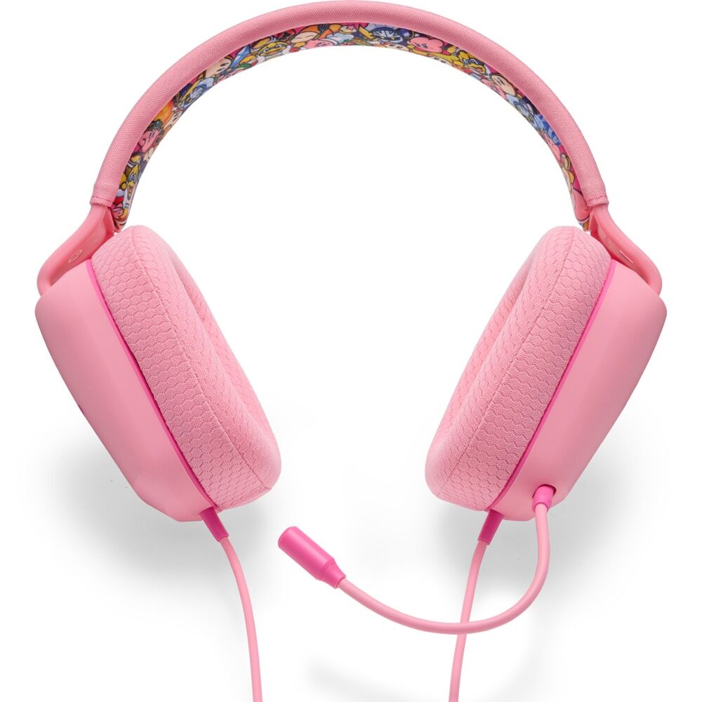 PowerA Nintendo Switch Wired Headset Kirby Mouth Adjustable Mic 3.5mm Jack