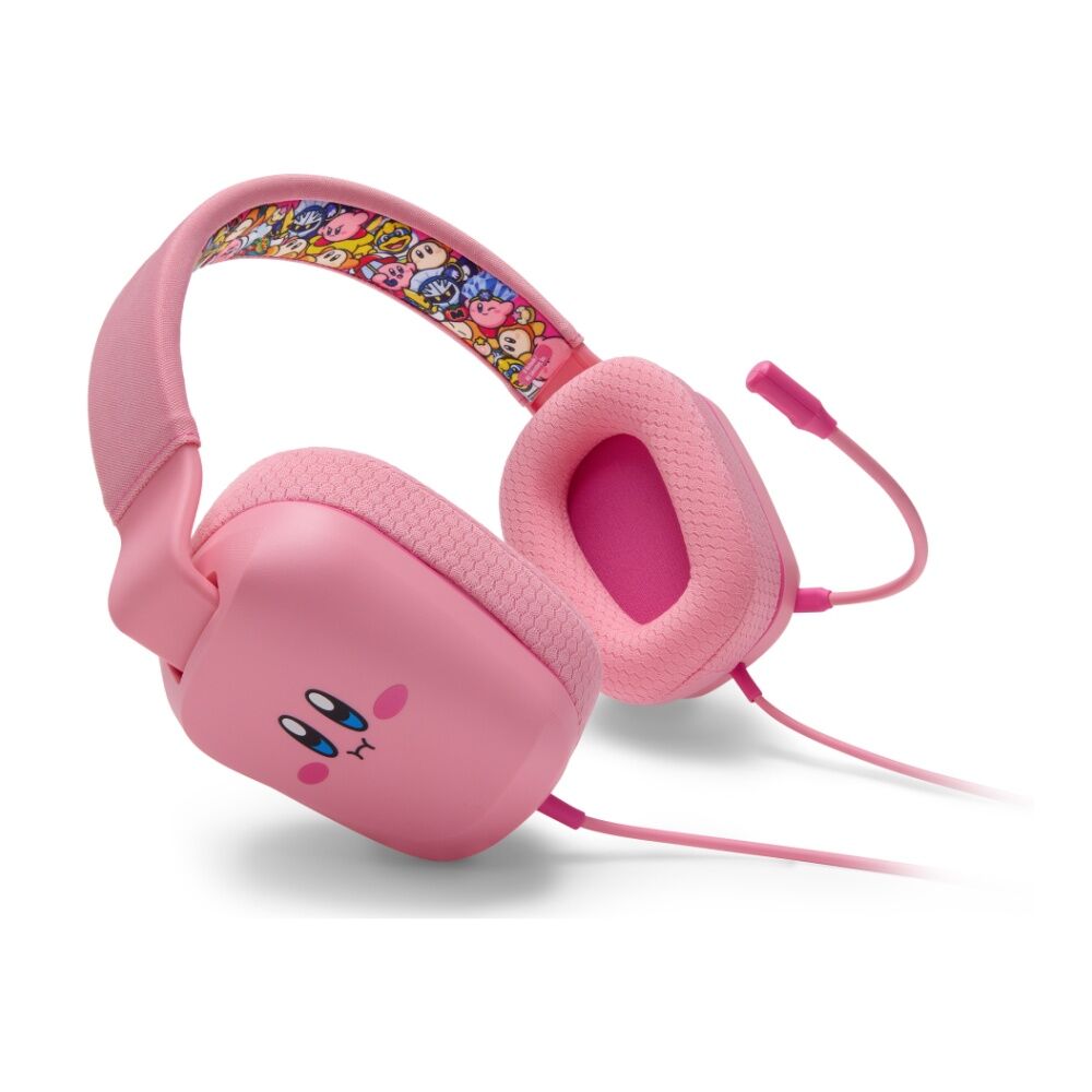 PowerA Nintendo Switch Wired Headset Kirby Mouth Adjustable Mic 3.5mm Jack