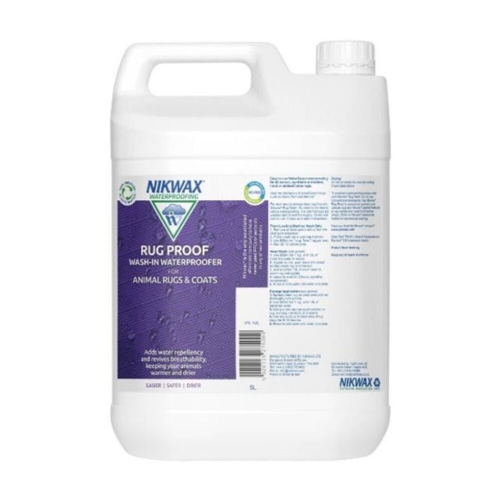 Nikwax Rug Proof Wash-In Waterproofing For Animal Rugs & Coats 5L