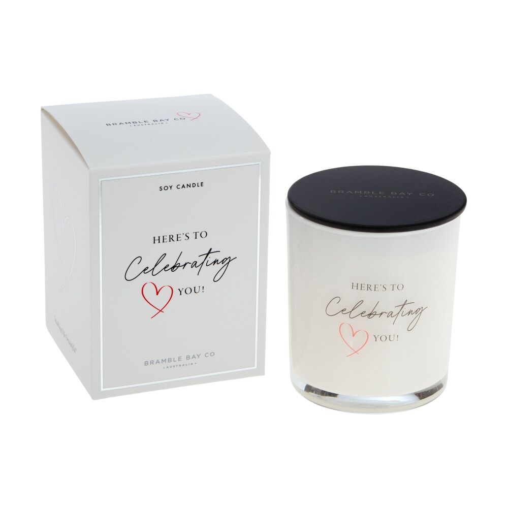 2PK Bramble Bay Celebrating You Papaya & Coconut Soy Candle Home Fragrance 300g