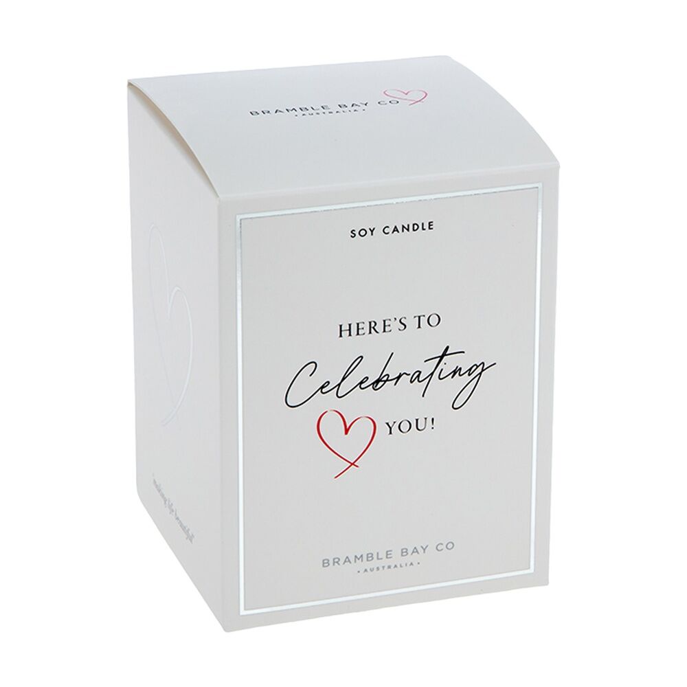 2PK Bramble Bay Celebrating You Papaya & Coconut Soy Candle Home Fragrance 300g