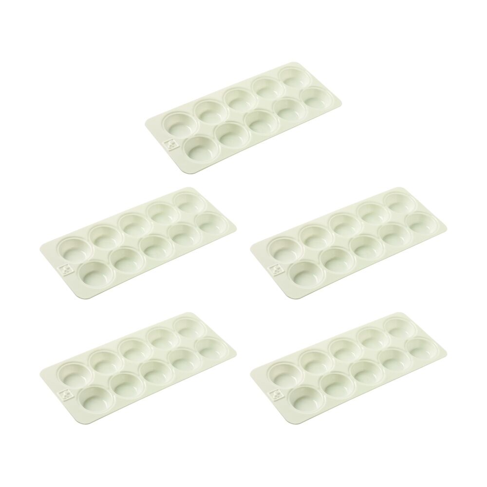 5PK Educational Colours 10 Well Painting Palette Tray White Kids Art/Craft