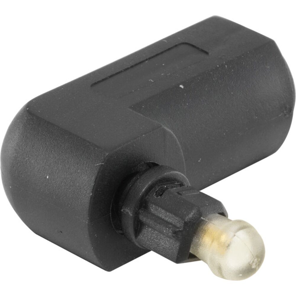 4PK Pro2 Toslink Right Angle Adaptor Plug To Socket w/ Rotating End