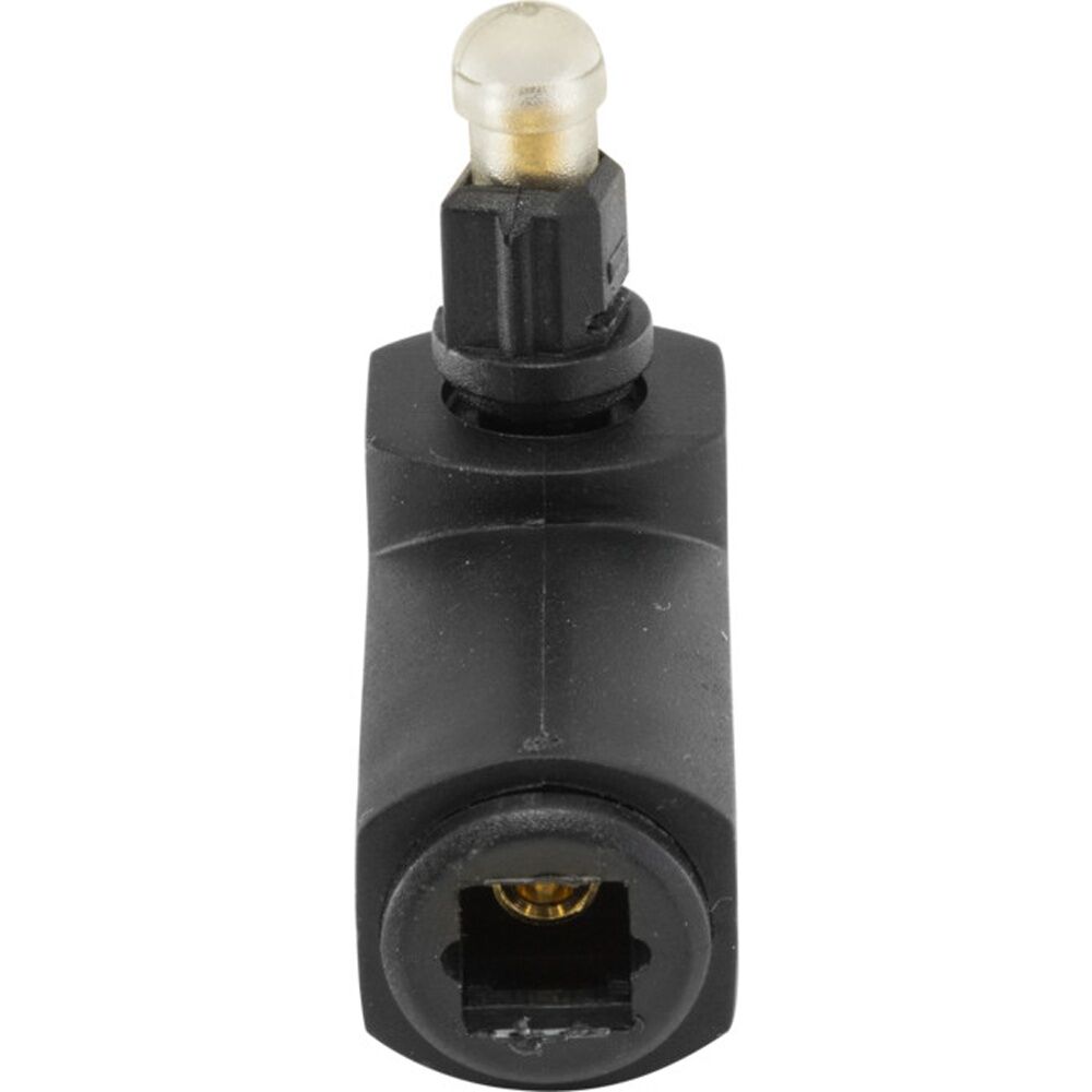 8PK Pro2 Toslink Right Angle Adaptor Plug To Socket w/ Rotating End