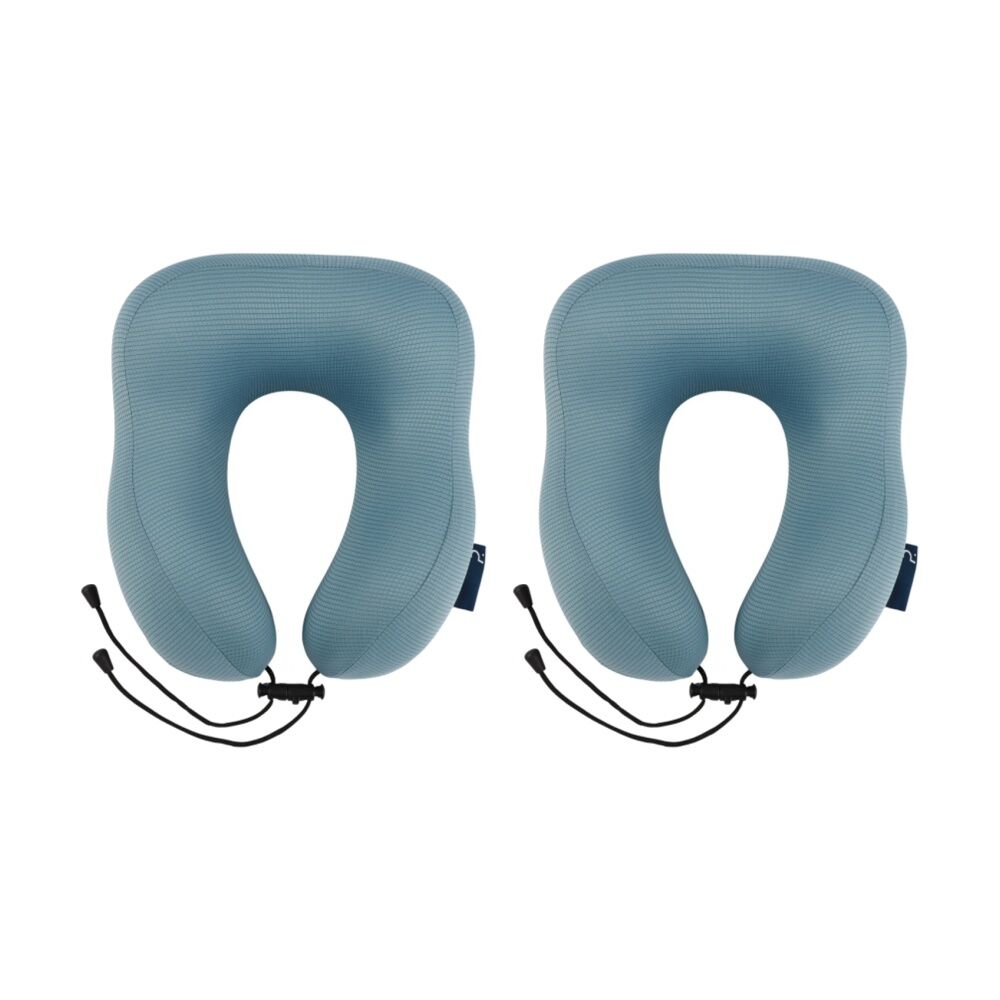 2PK Paklite Neck Pillow Travel Support Lightweight Comfortable Blue