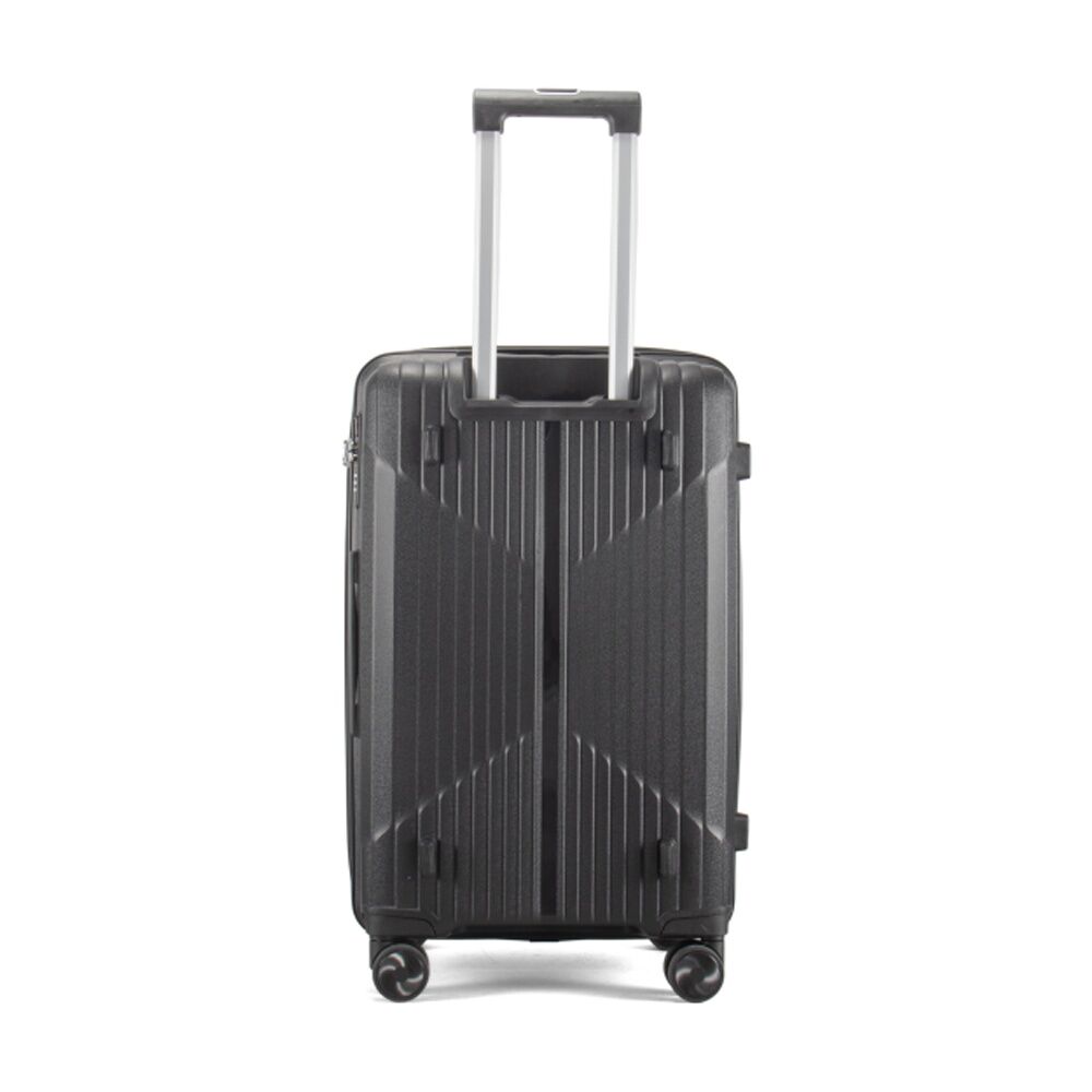 Paklite Charter Medium Luggage TSA Lock Spinner Travel Black 85L