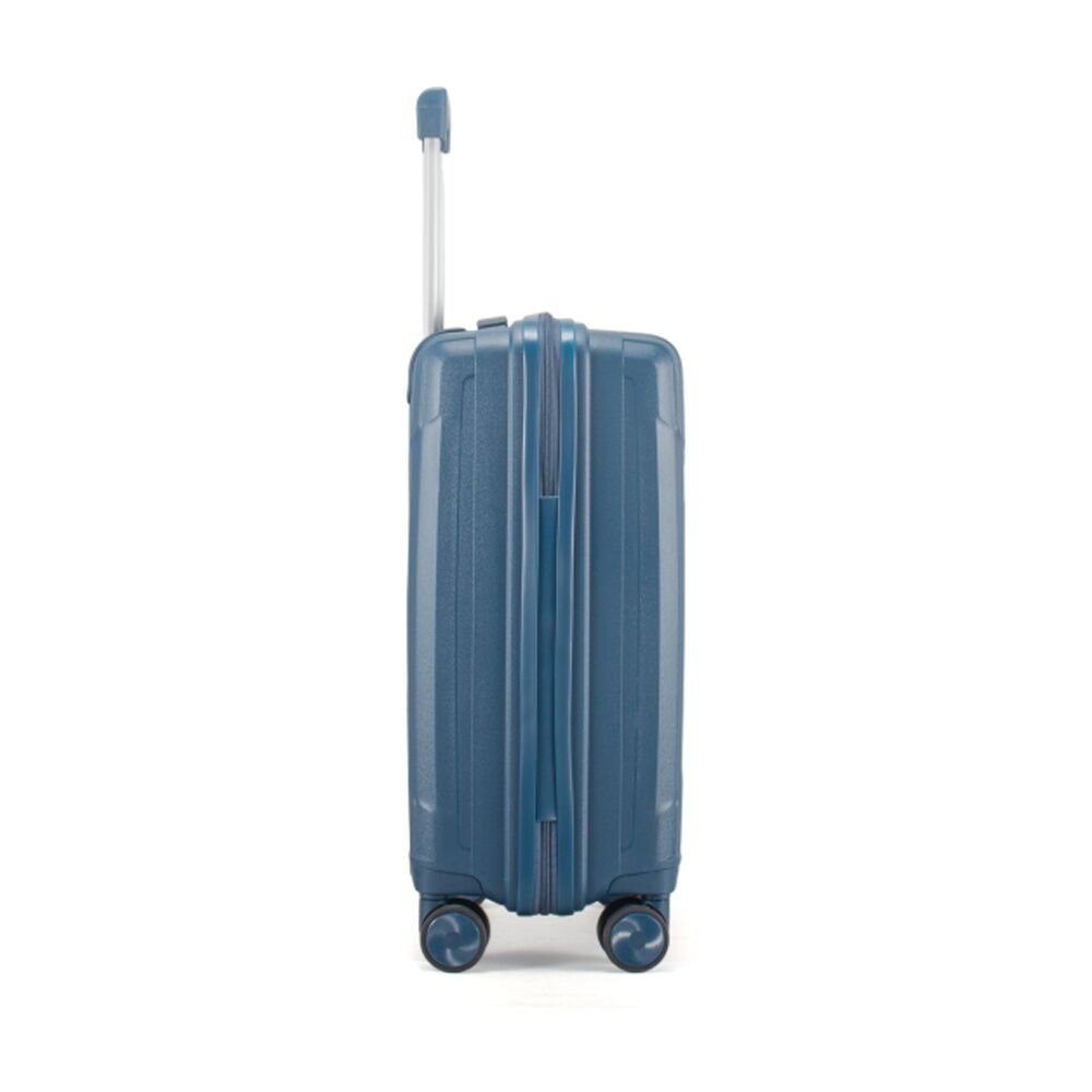 Paklite Charter Small Luggage TSA Lock Spinner Wheels Travel Navy 44L