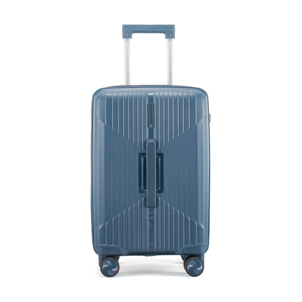 Paklite Charter Small Luggage TSA Lock Spinner Wheels Travel Navy 44L