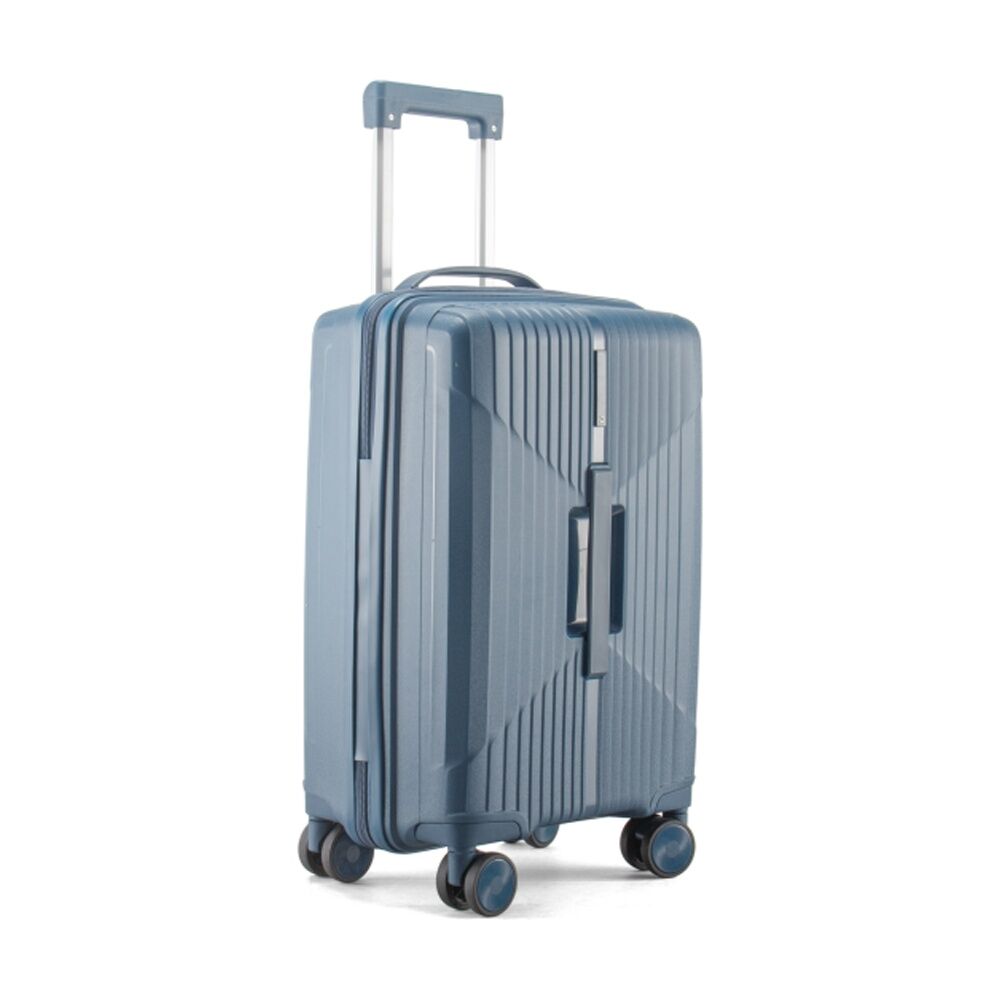 Paklite Charter Small Luggage TSA Lock Spinner Wheels Travel Navy 44L
