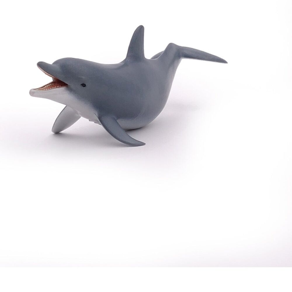 2x Papo France Dolphin Detailed Small Animal Figurine Play Toy Grey