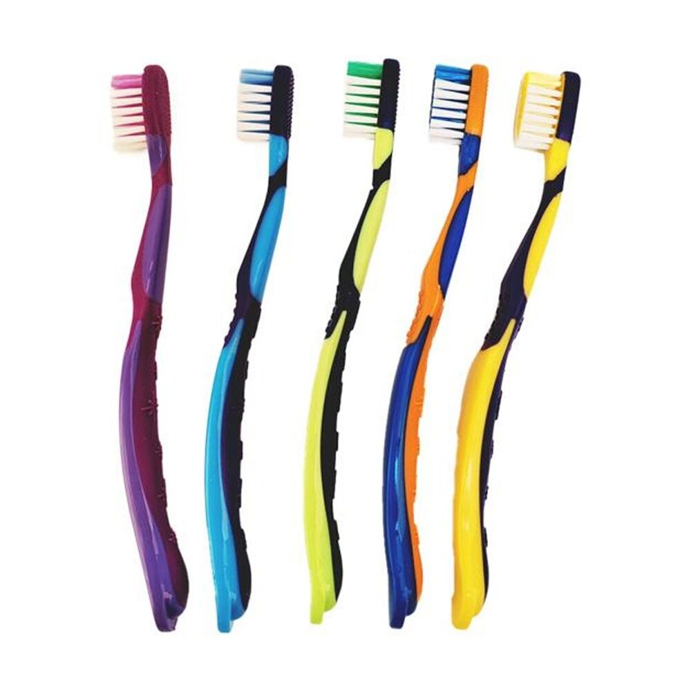 24x 5pc Braz Kids Toothbrush Set W/ Soft Bristiles 15cm Multi Colour
