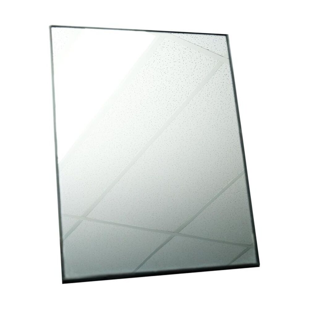 2PK Braz A4 Desk Makeup Mirror W/ Metal Stand Black Frame