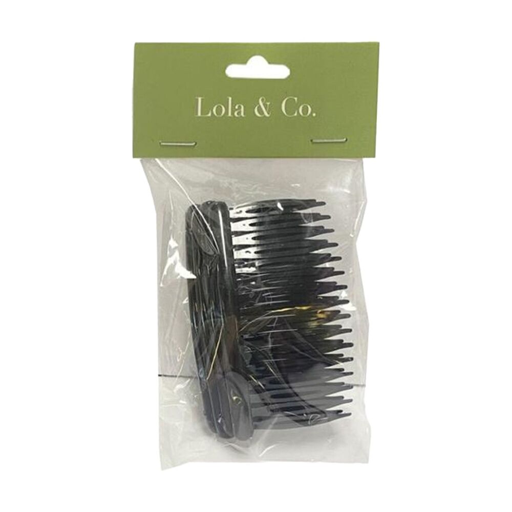 6x 4pc Lola & Co Plastic Hair Side Brush Combs Set Assorted