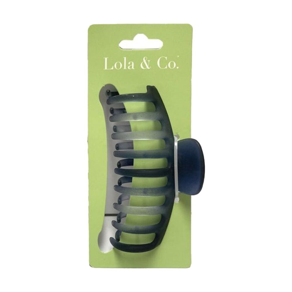 6PK Lola & Co Hair Claw Clip Women's Accessories Smokey 11cm Assorted