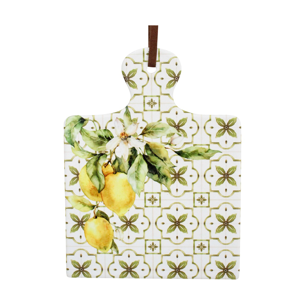 8PK LVD Mediterranean Square Ceramic/Cork Trivet Home Kitchen Decor 20.5x15cm