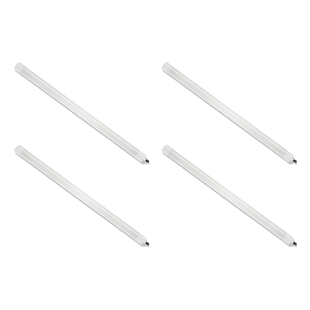 4PK Cruxtec PCL-FR40-WH ARGB PC/Computer Silicone Light Strip Square Tube 40cm