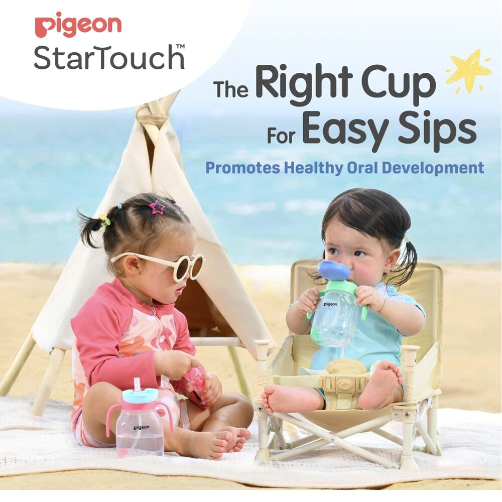 Pigeon StarTouch Straw Cup W/ Gravity Ball 6M+ 250ml Mint To Be