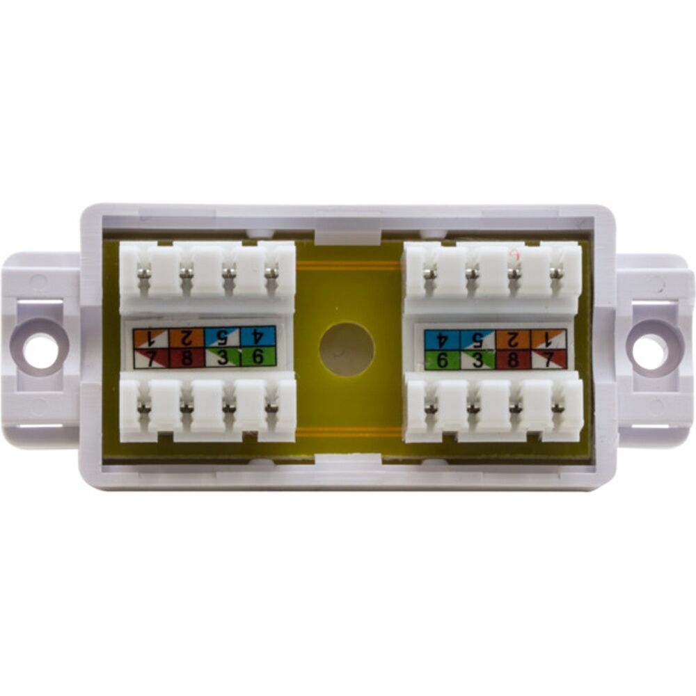 4PK Doss Cat6 Inline Coupler Punch Down Joiner Connector Surface Mount