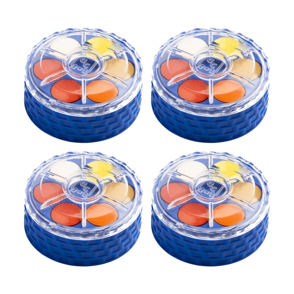 4PK Educational Colours 24 Disc Stack-Twist Watercolour Paint Set Kids Art/Craft