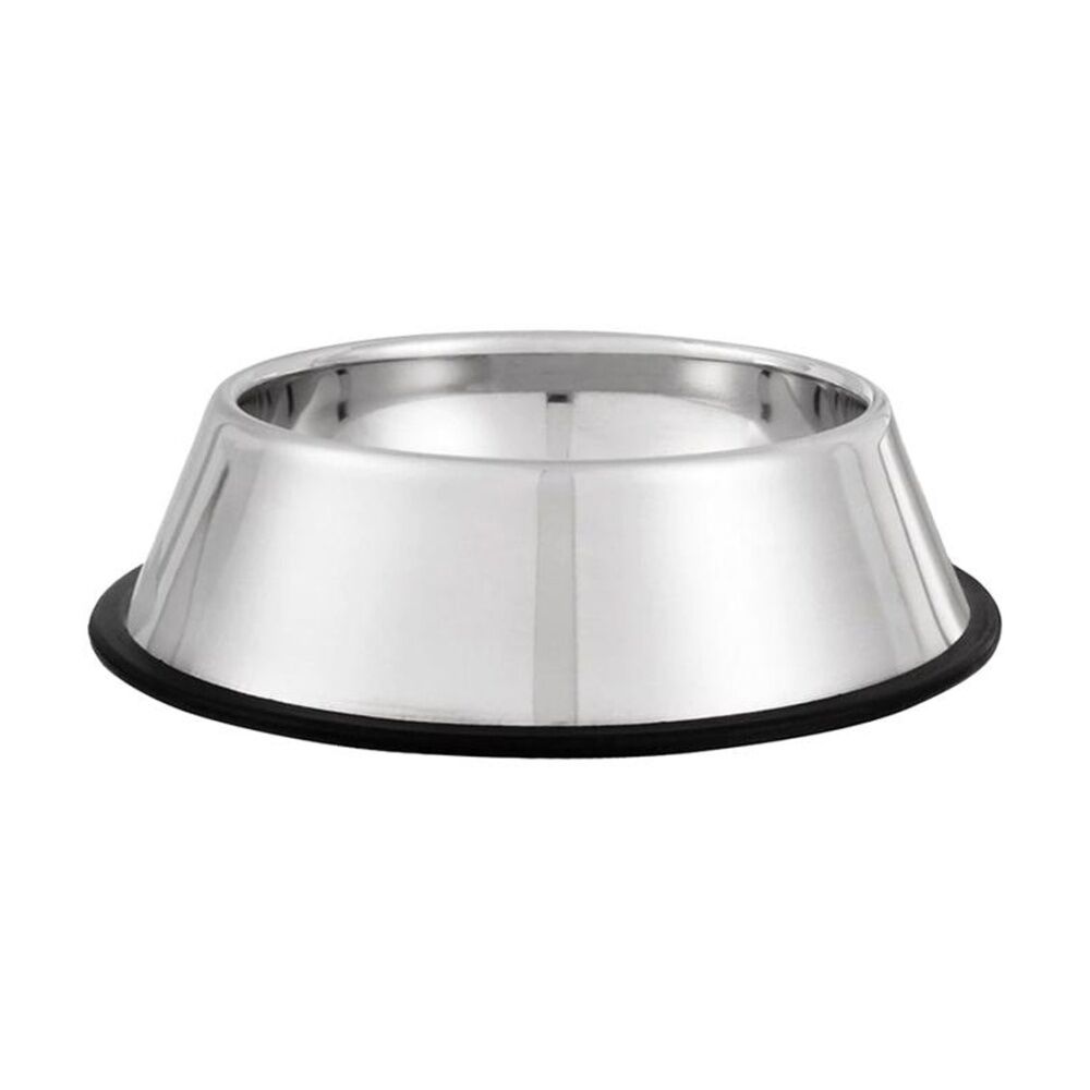 4PK Braz Large Stainless Steel Pet Feeding Drinking Bowl 32cm Silver