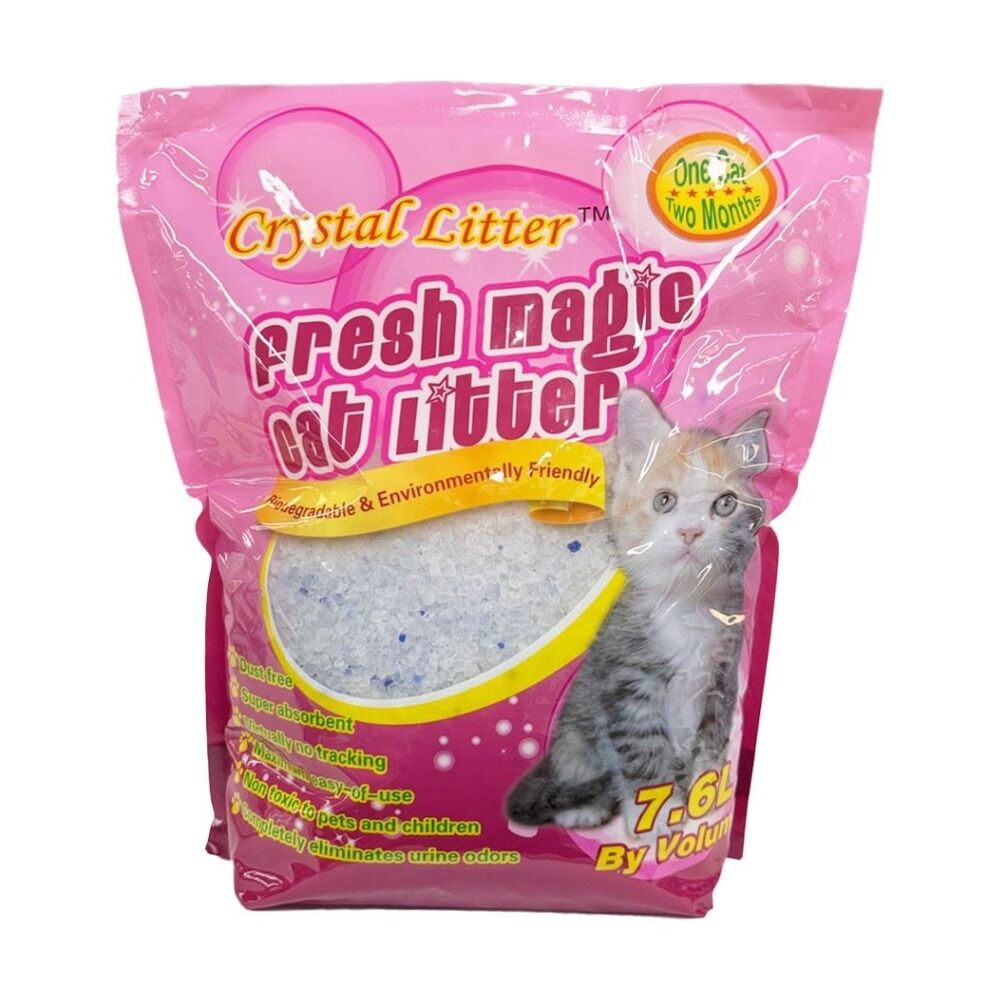 2PK Braz Fresh Magic Odour Control Kitty Litter Bag Up to Two Months 7.6L