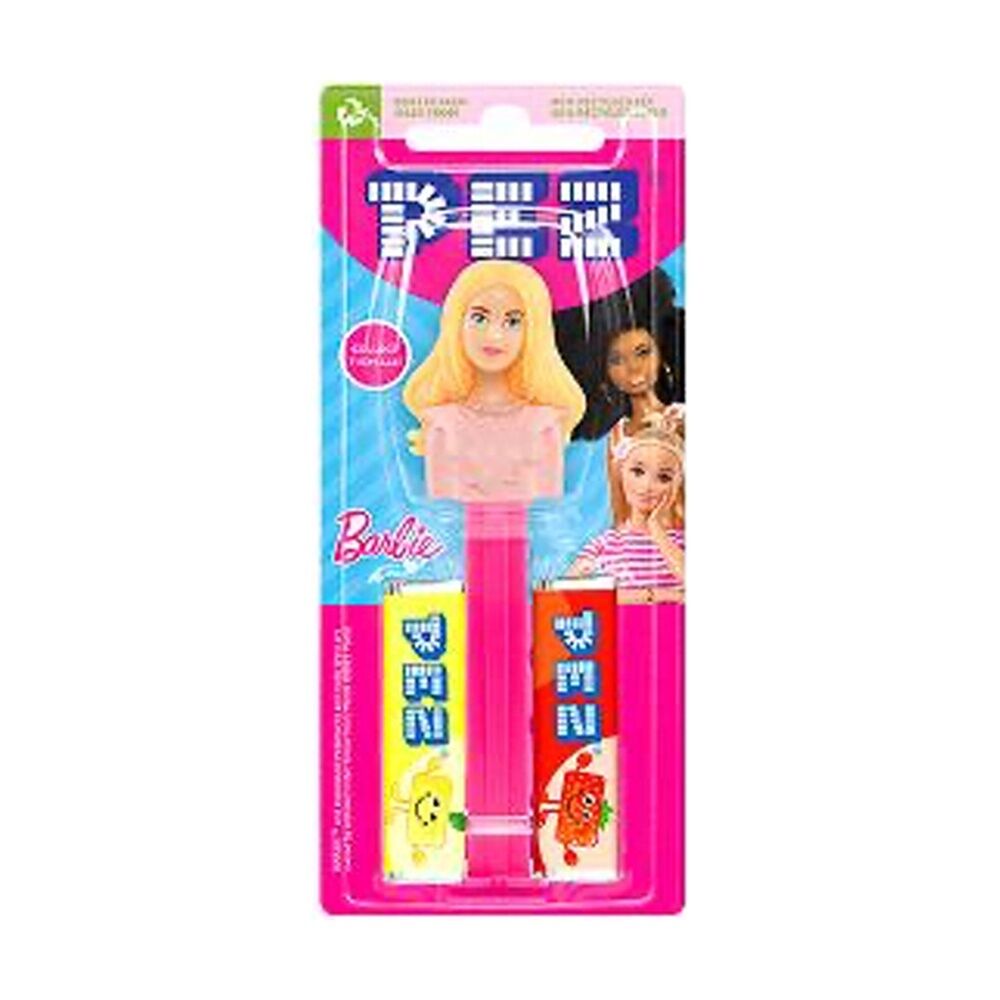 6PK Pez Fruit Flavoured Candy Dispenser Barbie Edition 17g Assorted