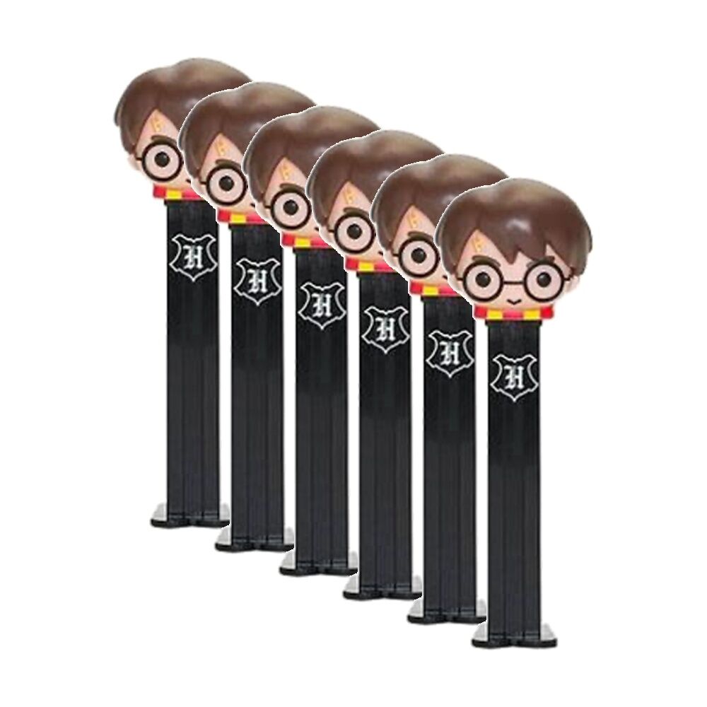 6PK Pez Fruit Flavoured Candy Dispenser Harry Potter Edition 17g Assorted