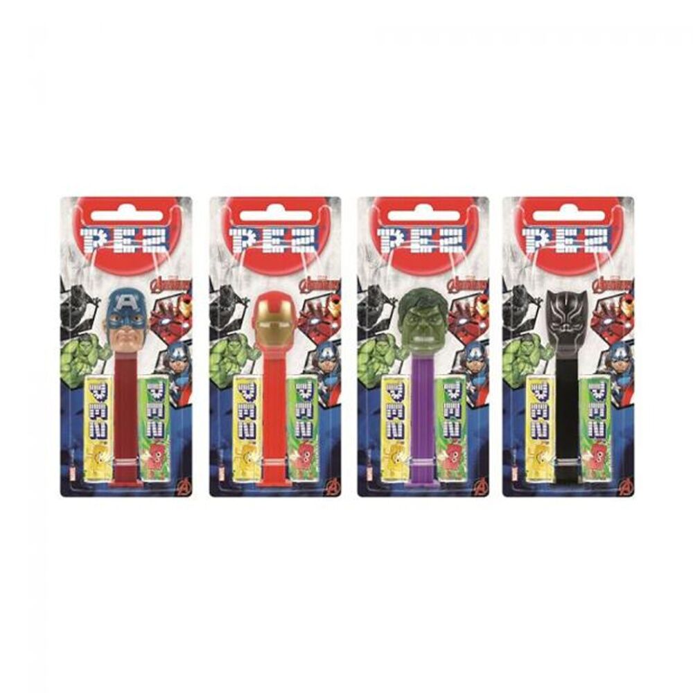 12PK Pez Fruit Flavoured Candy Dispenser Marvel Universe Edition 17g Assorted