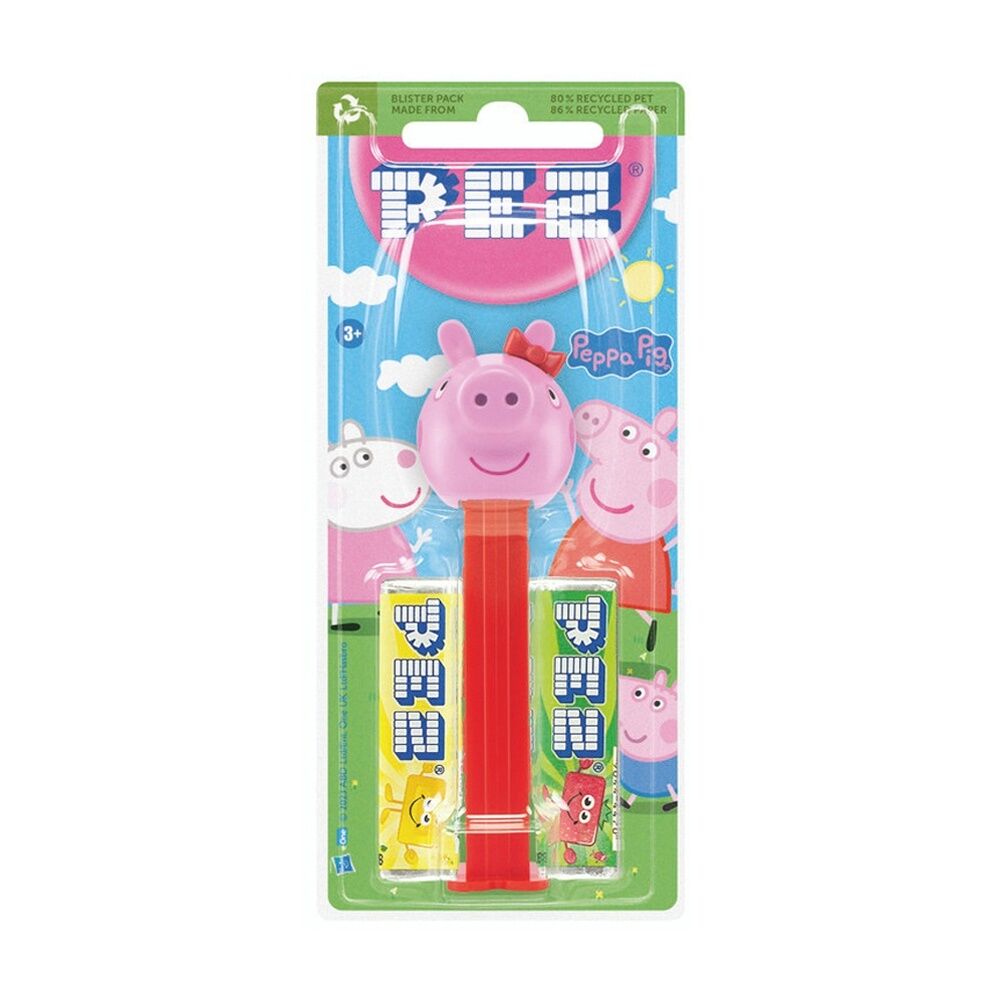 12PK Pez Fruit Flavoured Candy Dispenser Peppa Pig Edition 17g Assorted