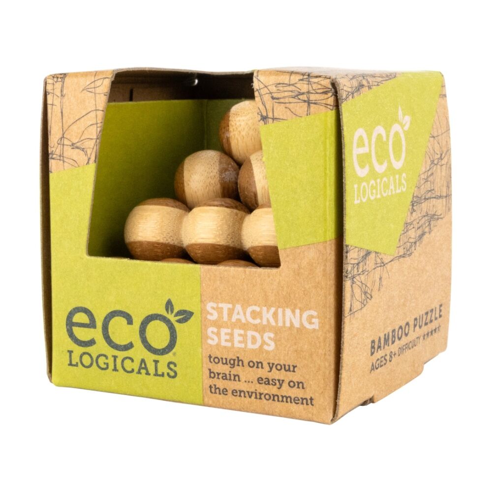 2PK Project Genius Eco Logicals Bamboo Puzzle Challenge 14y+ Assorted