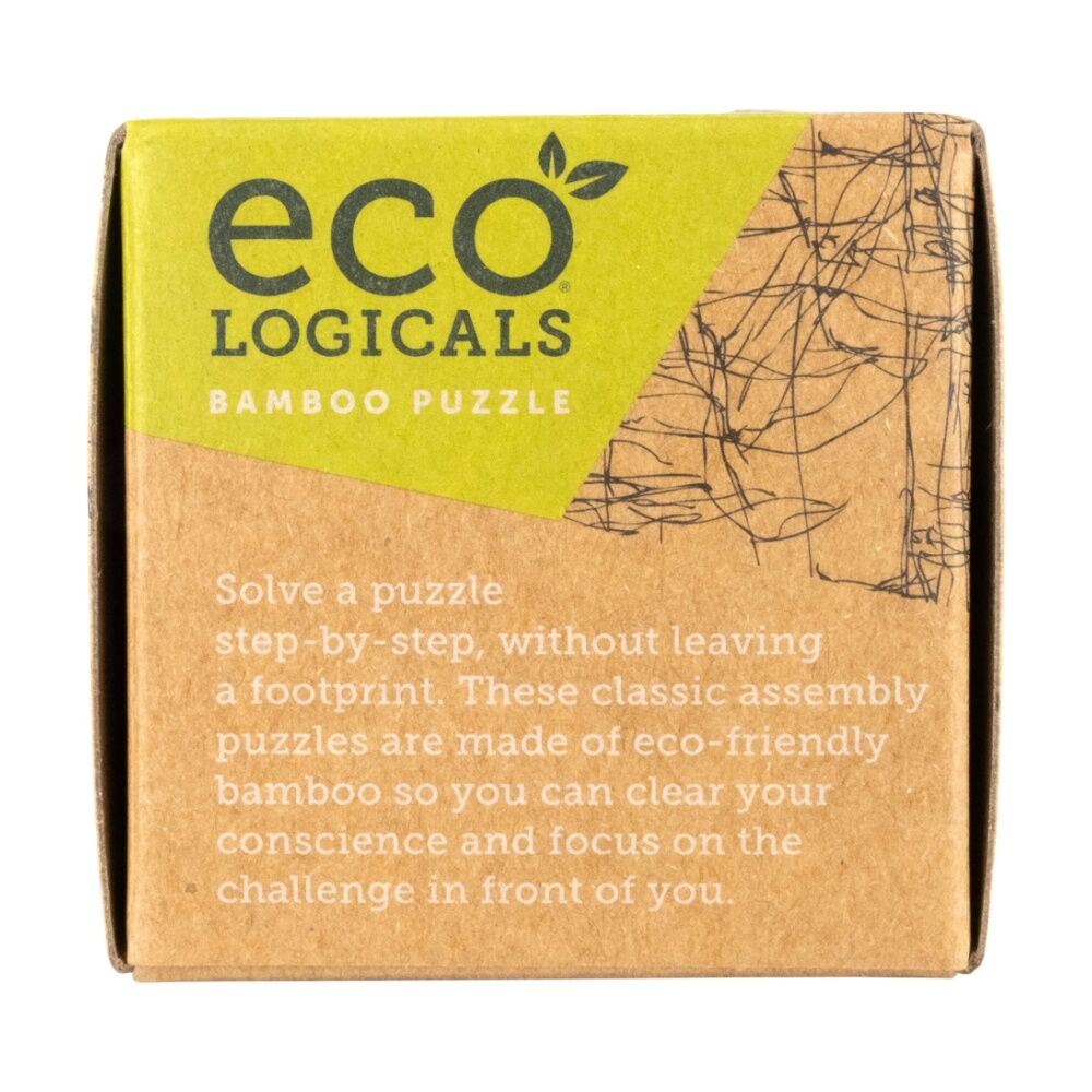 2PK Project Genius Eco Logicals Bamboo Puzzle Challenge 14y+ Assorted