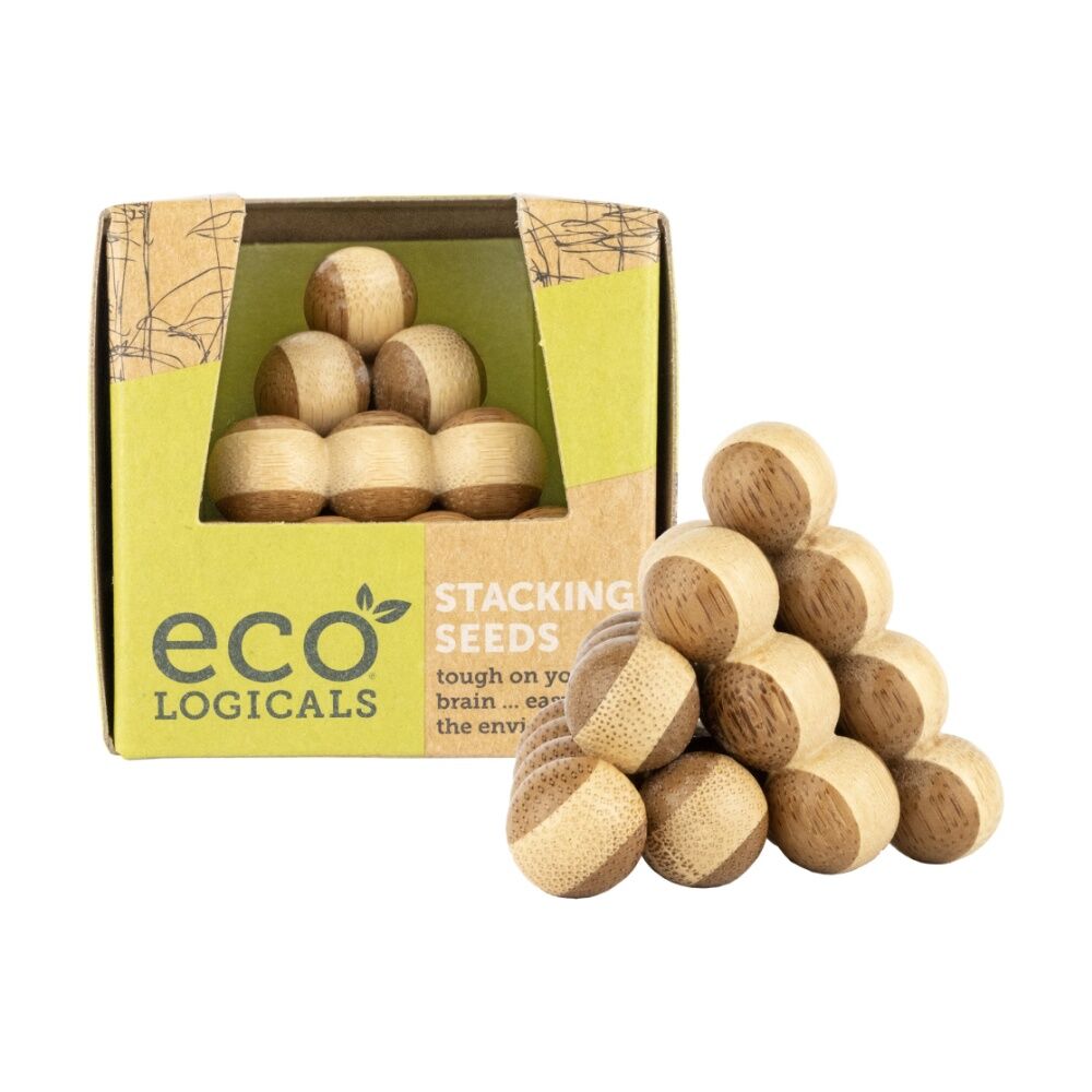 2PK Project Genius Eco Logicals Bamboo Puzzle Challenge 14y+ Assorted