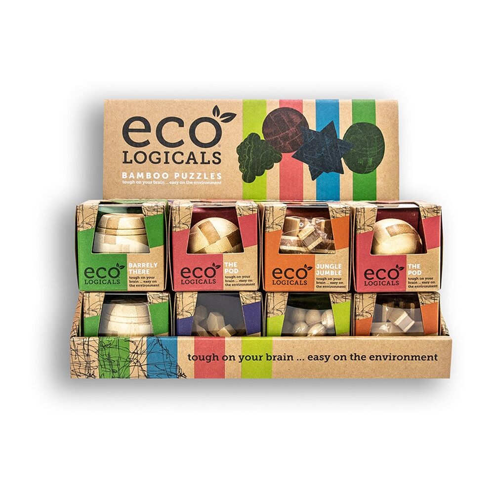 Project Genius Eco Logicals Bamboo Puzzle Challenge 14y+ Assorted
