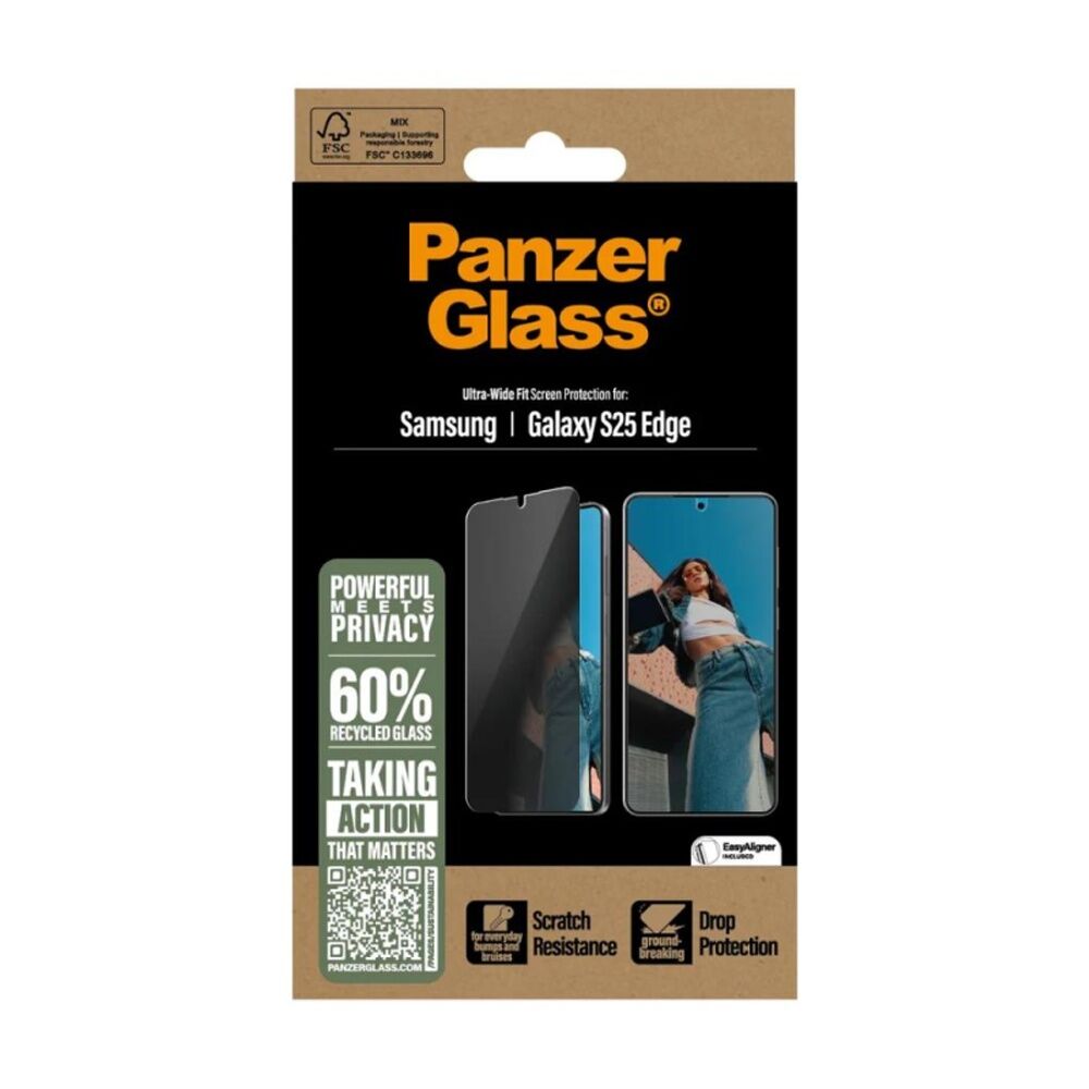 Panzer PanzerGlass UltraWide Fit Privacy SP - Samsung GS25 Edge Clear