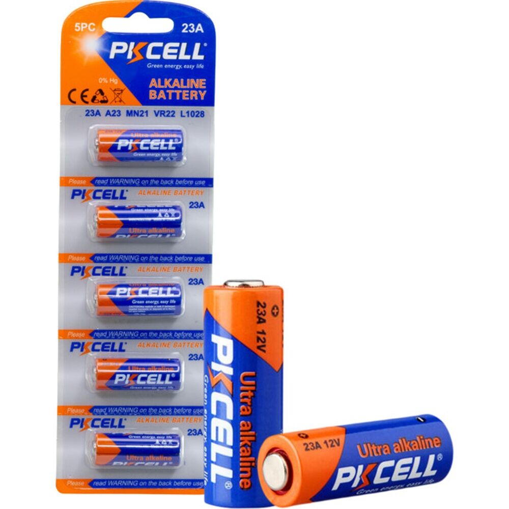 4x 5pc Pkcell 12V Alkaline 23A Battery No Mercury Pack 5 Free PKCELL Batteries