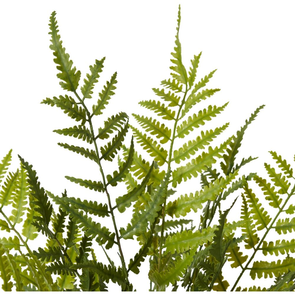 4PK E Style Fern Chain Outdoor Plastic Wire Plant Green 36x36x46cm