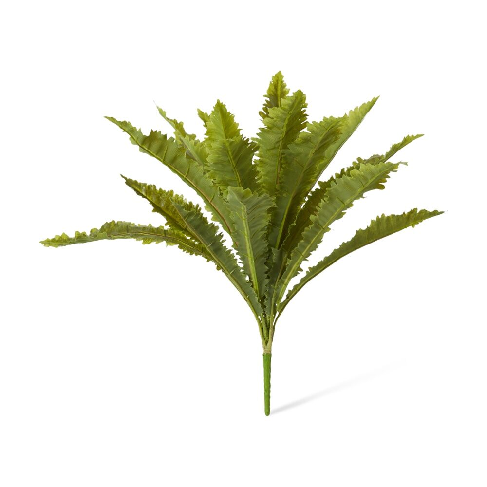 2PK E Style Fern Asplenium Artificial Plant Fabric Plastic Wire Green 52cm