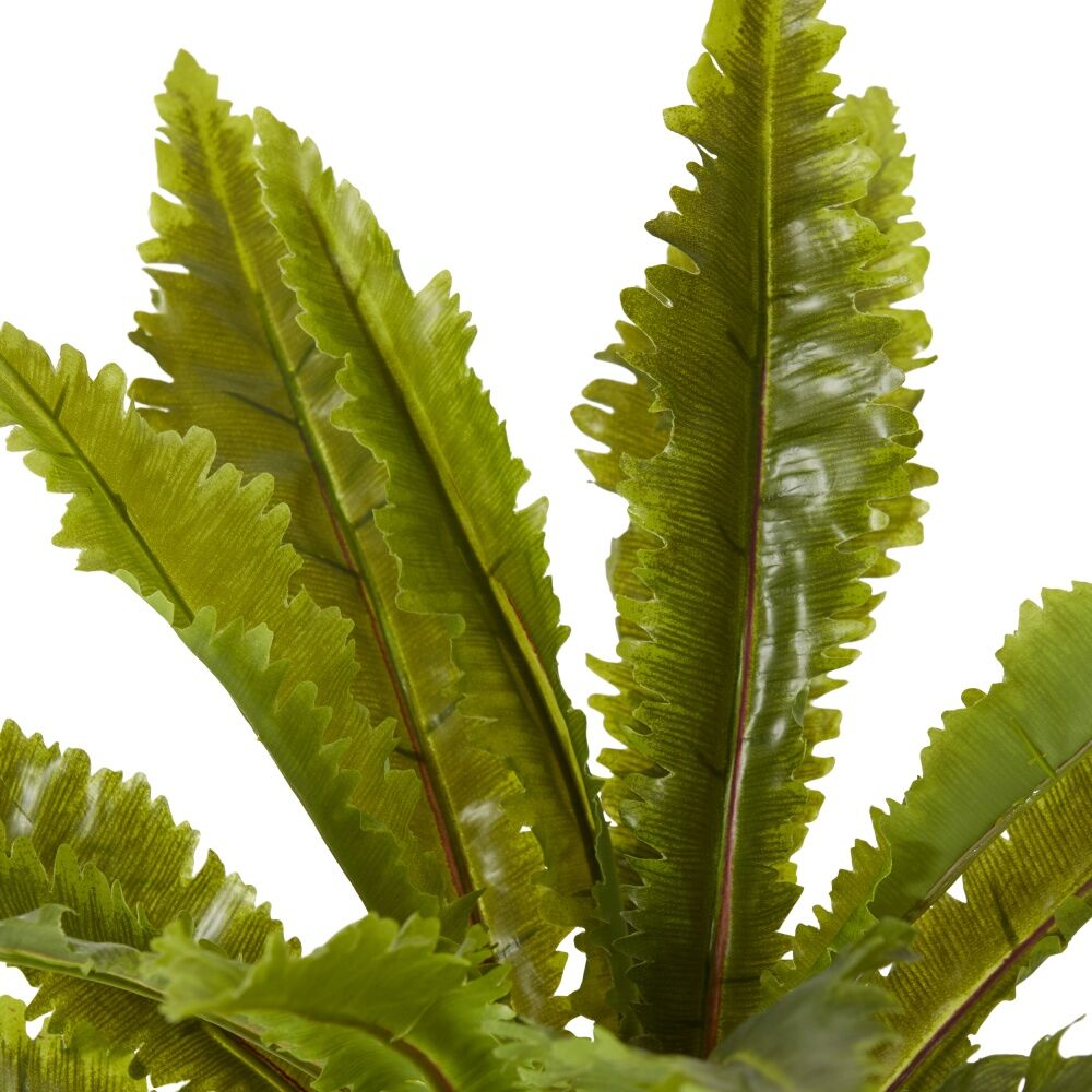 2PK E Style Fern Asplenium Artificial Plant Fabric Plastic Wire Green 52cm