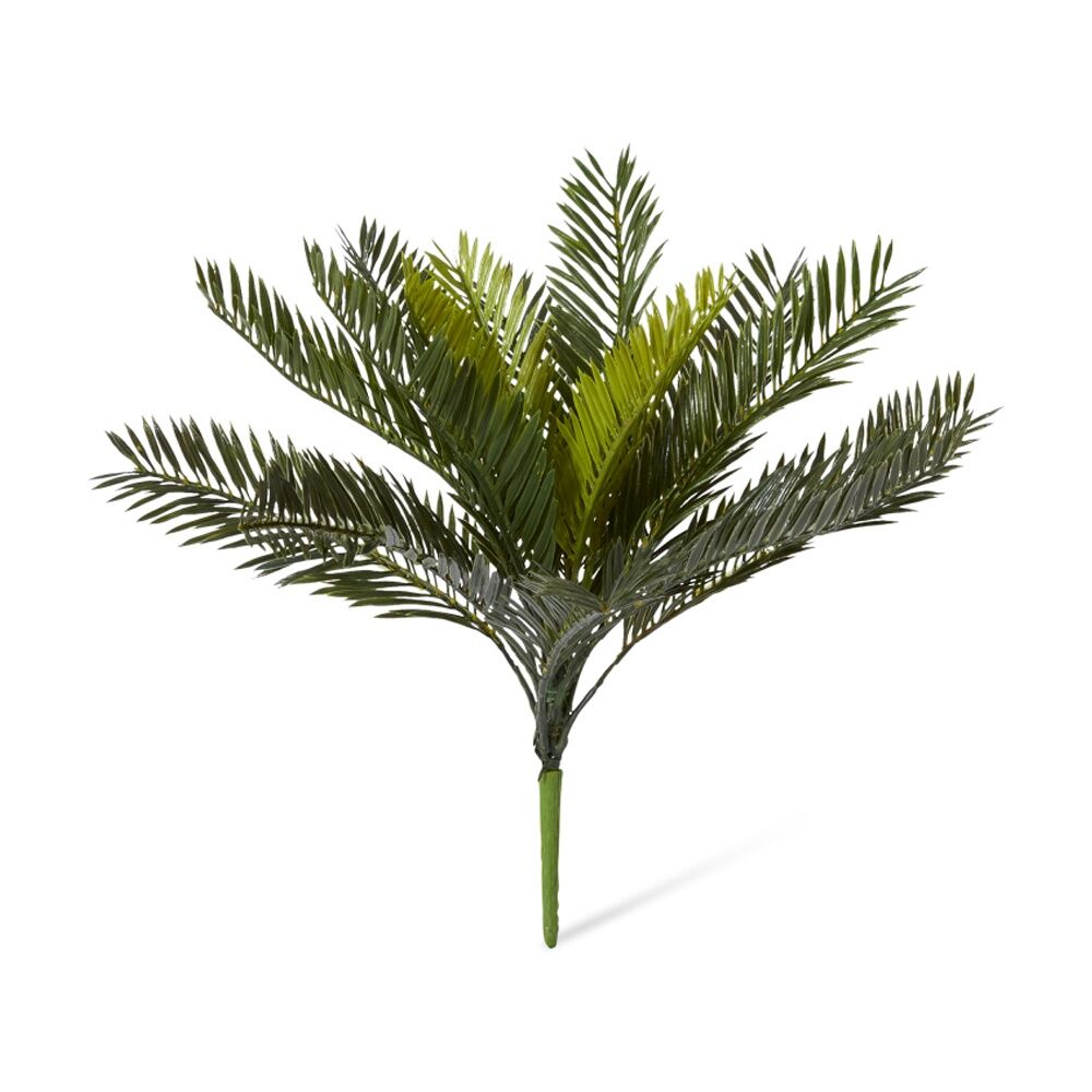 4PK E Style Cycas Bush Artificial Plant Plastic Fabric Wire Green 38cm