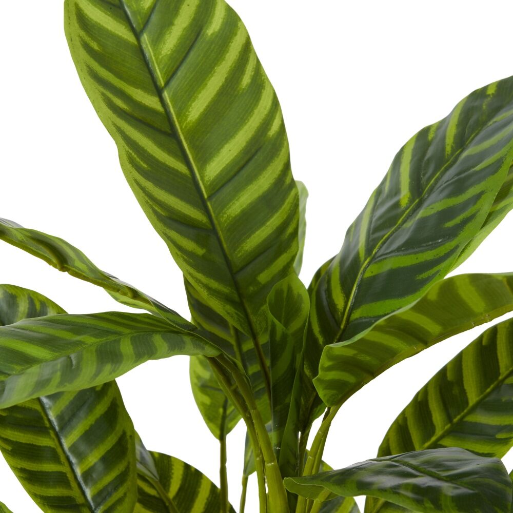 2PK E Style Calathea Zebrina Bush Artificial Plant Plastic Fabric 57cm