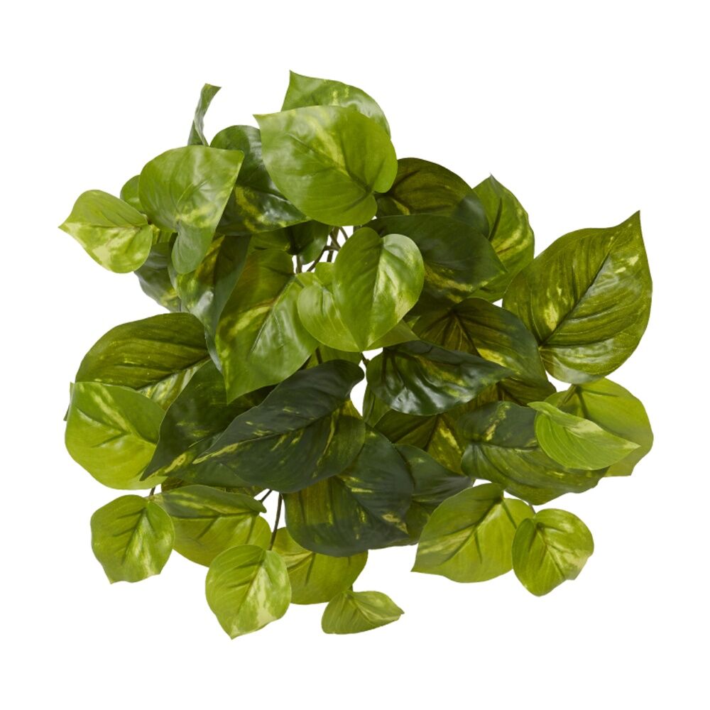 3PK E Style Pothos Golden Plant Artificial Variegated Plastic Fabric Wire 30cm