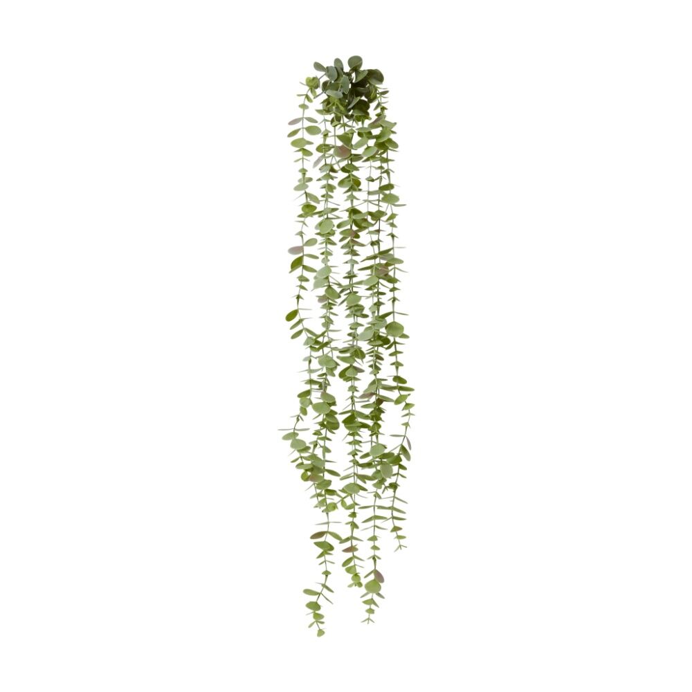 2PK E Style Coin Leaf Hanging Bush Artificial Plant Plastic Wire 81cm