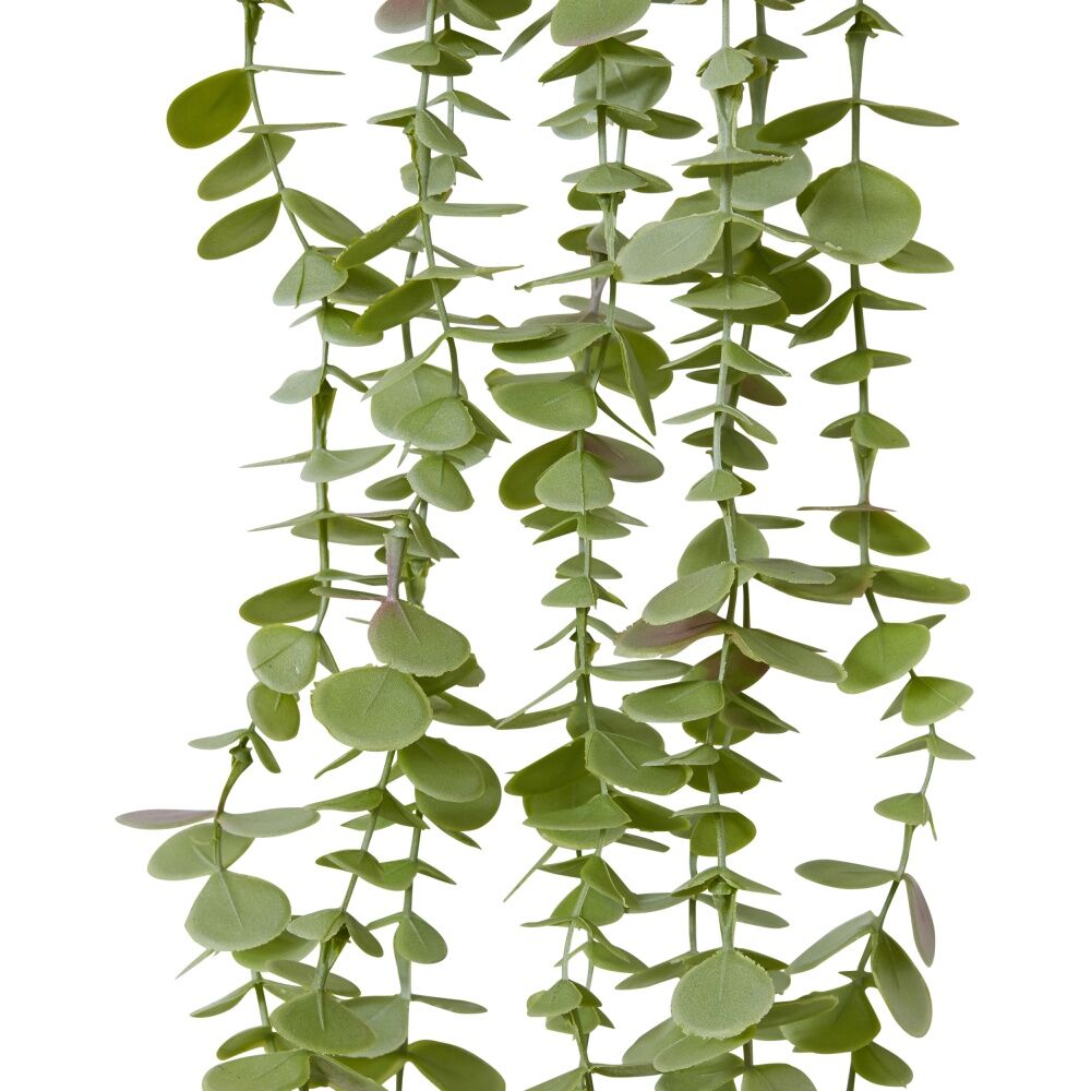 2PK E Style Coin Leaf Hanging Bush Artificial Plant Plastic Wire 81cm
