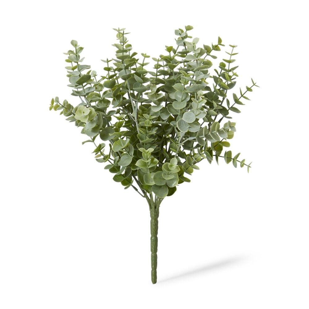 4PK E Style Eucalyptus Bush Lifelike Artificial Plant Grey Green 26x26x36cm