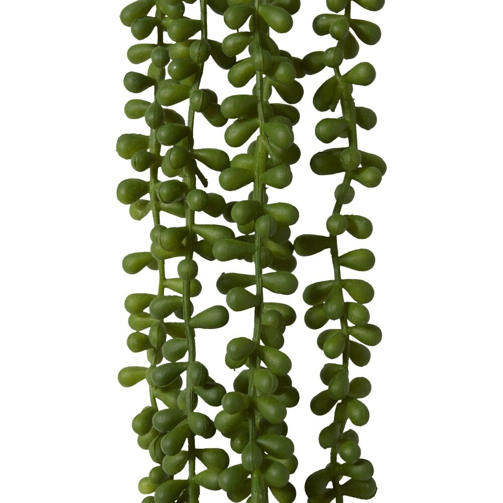 E Style String Of Pearls Hanging Plant Lifelike Artificial Green 10x8x96cm