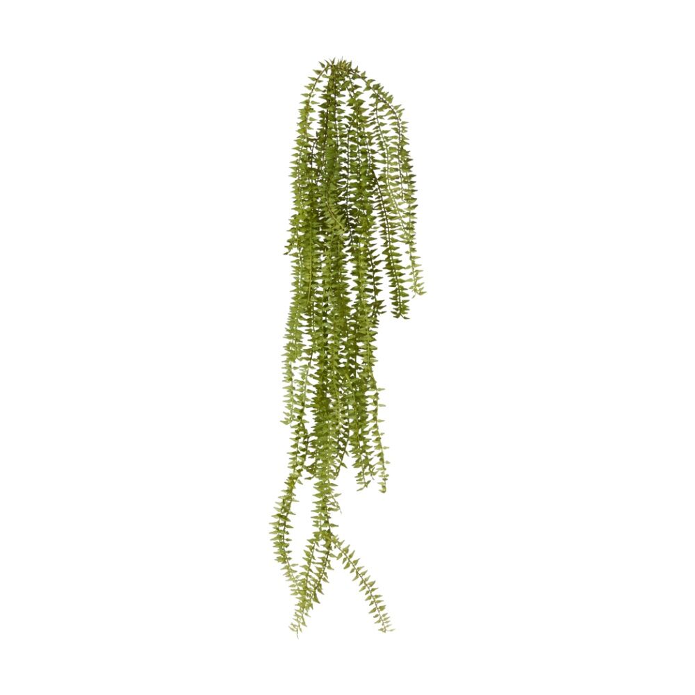4PK E Style Sawtooth Hanging Plant Artificial Indoor Decor Green 16x14x80cm