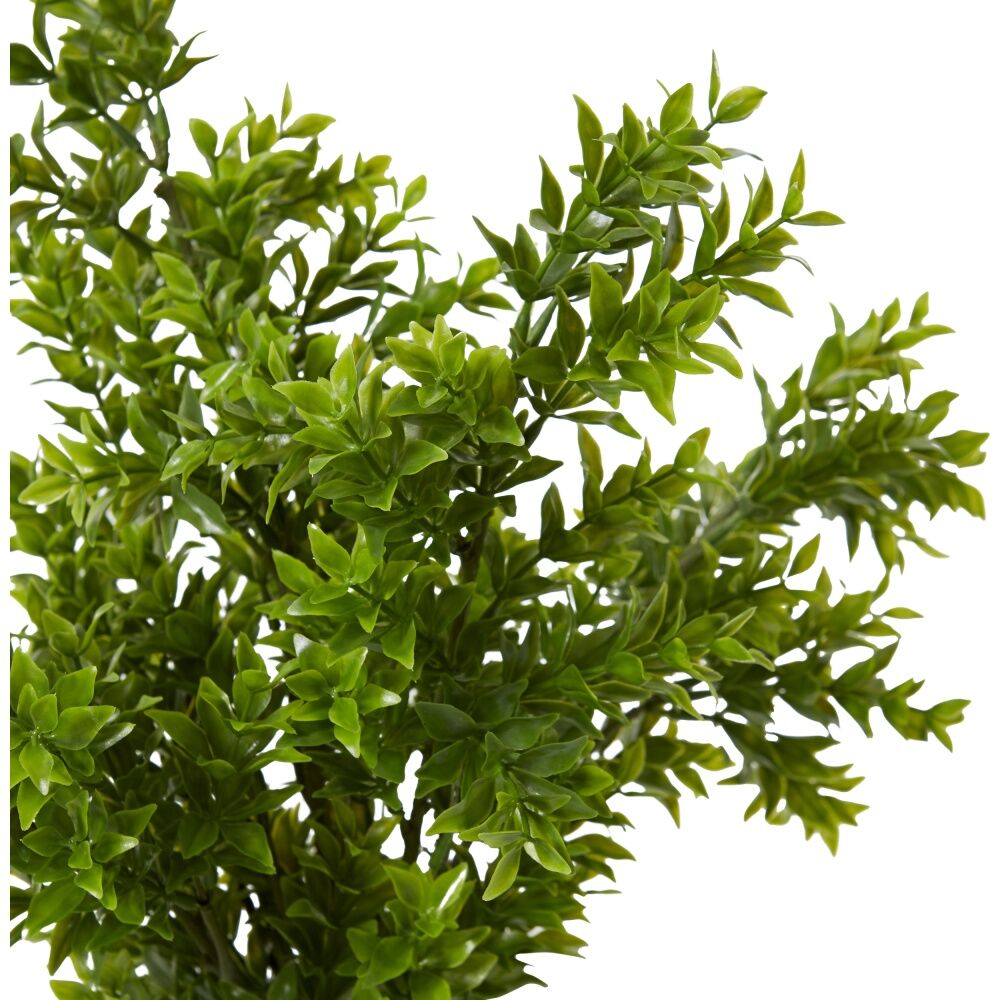 4PK E Style Tea Leaf Bush Plastic Wire Indoor Plant Decor Green 30x30x41cm