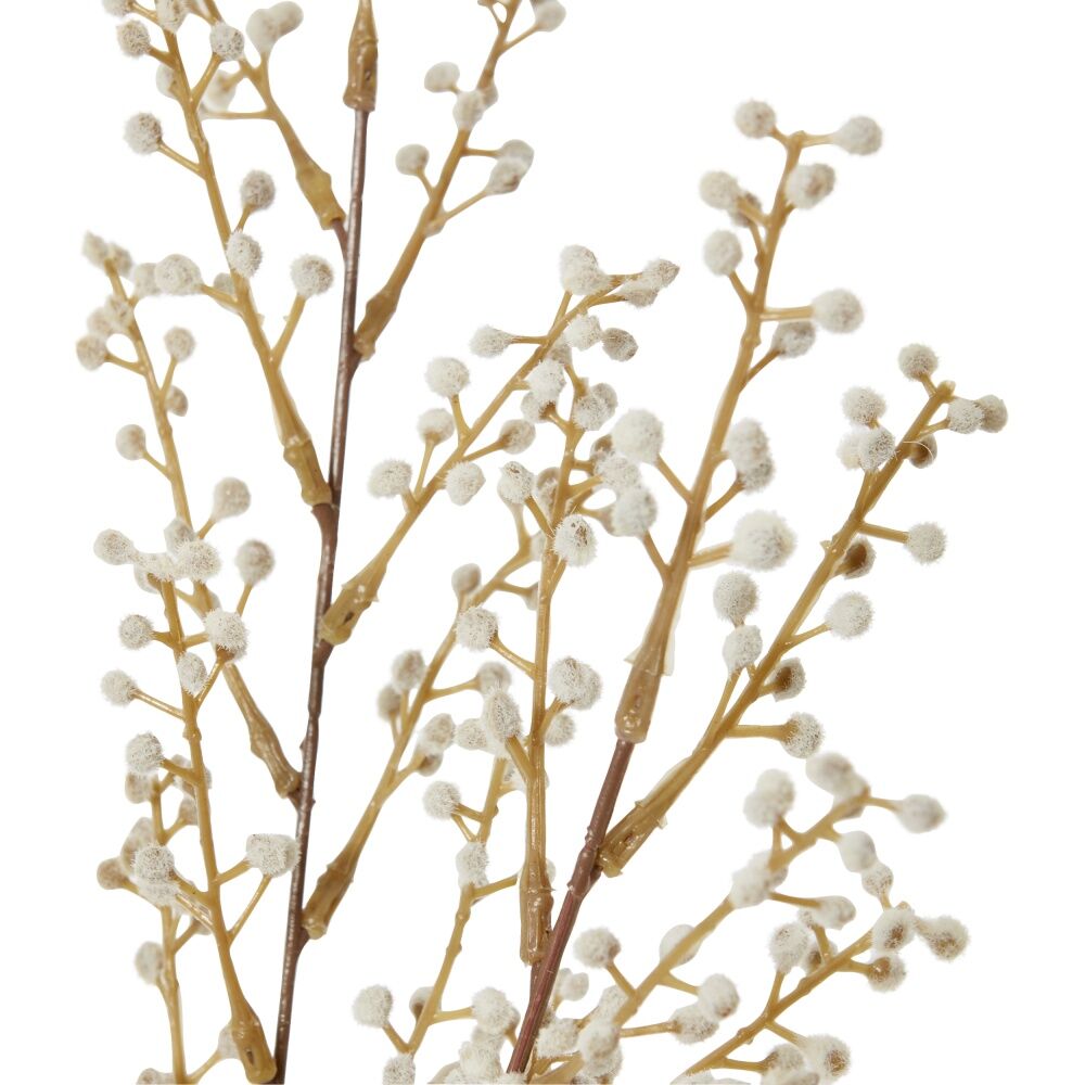 E Style Willow Mini Bush Artificial Plant Indoor Use Beige 25x10x48cm