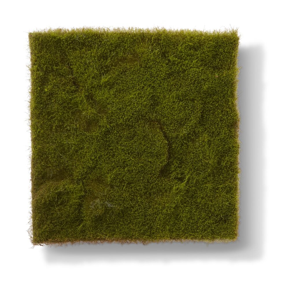 2PK E Style Moss Block Indoor Outdoor Artificial Plant Decor Green 50x50x3cm