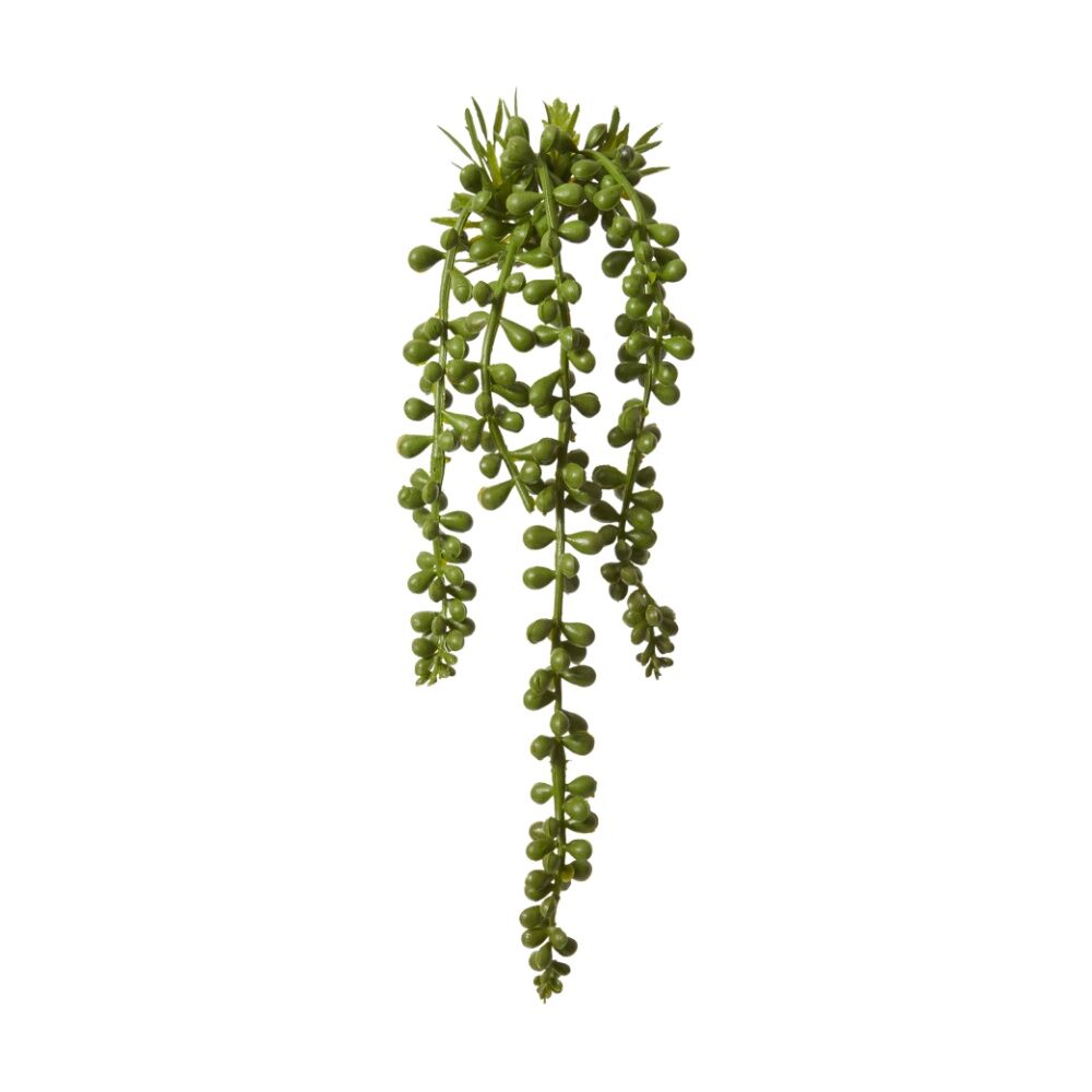 8PK E Style String Of Pearls Hanging Artificial Plant Green 8x8x31cm
